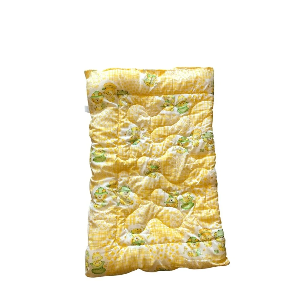 Vintage Dundee Baby Comforter‎ Yellow Lion Duck Bear Plaid Sleeping Bag Quilt